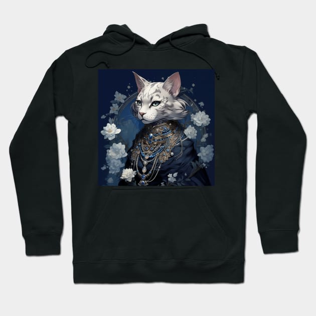 Silver Bengal Cat Hoodie by Enchanted Reverie